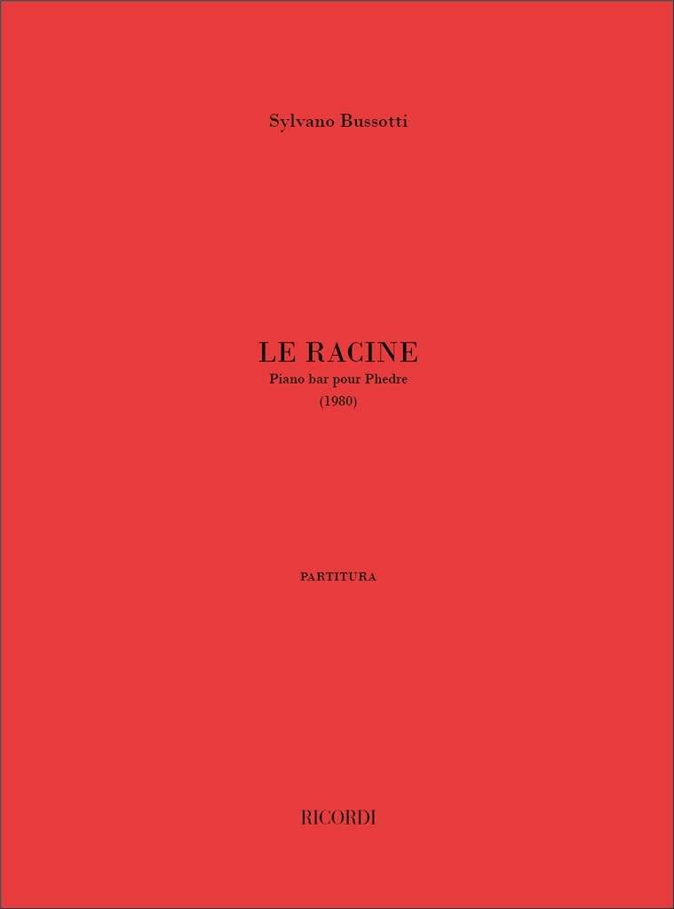 Le Racine. Pianobar Pour Phedre